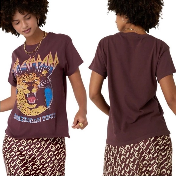 Daydreamer Def Leppard American Tour Band Short Sleeve Tee Shirt 80s Rock - Picture 14 of 15